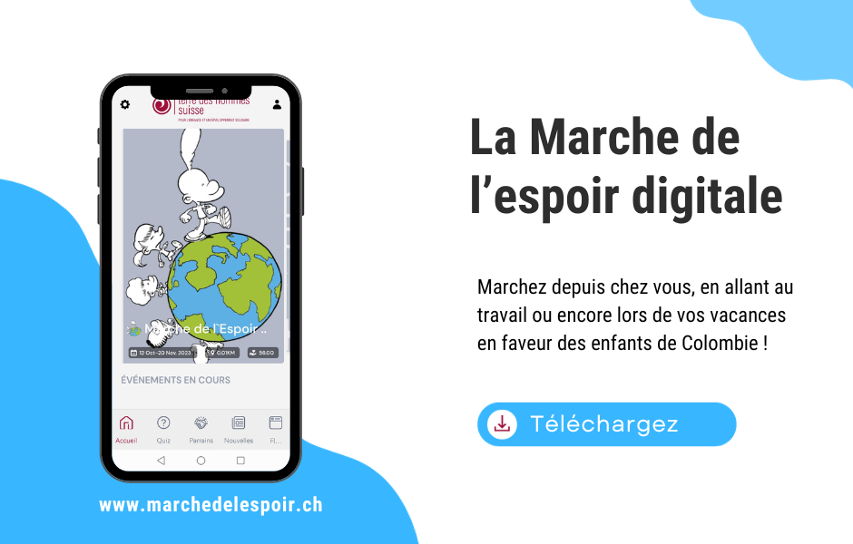 Téléchargez l'app de la Marche de l'espoir