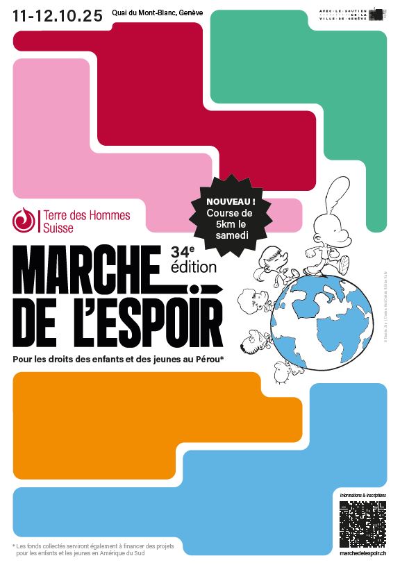 Affiche de la Marche et de la course de l'espoir 2025